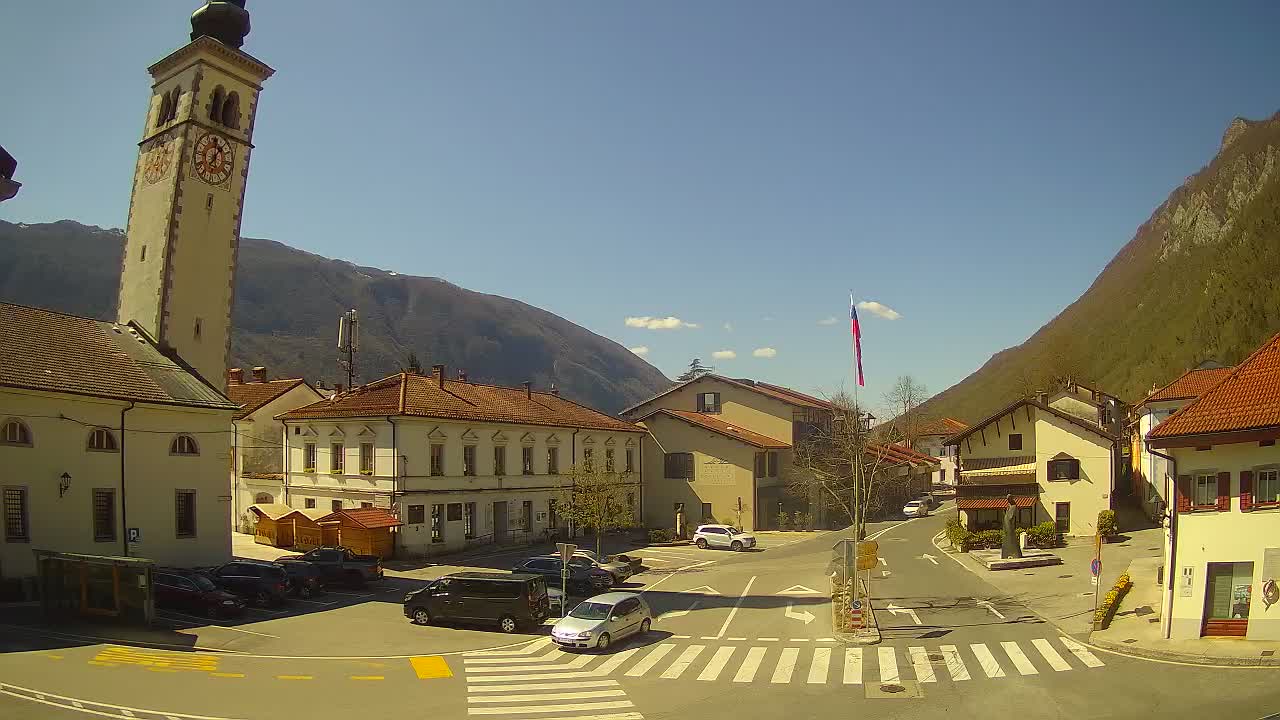 Webcam en direct du centre-ville de Kobarid – Vallée de la Soča – Slovénie