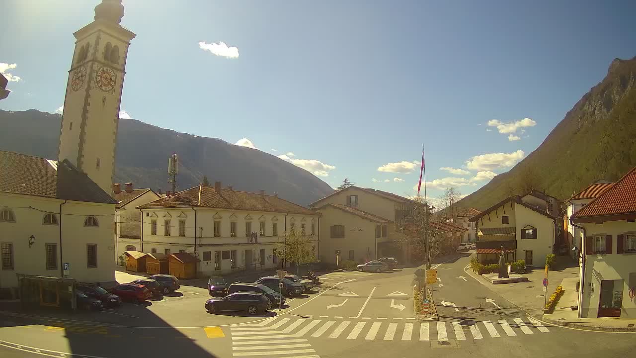 Webcam en direct du centre-ville de Kobarid – Vallée de la Soča – Slovénie