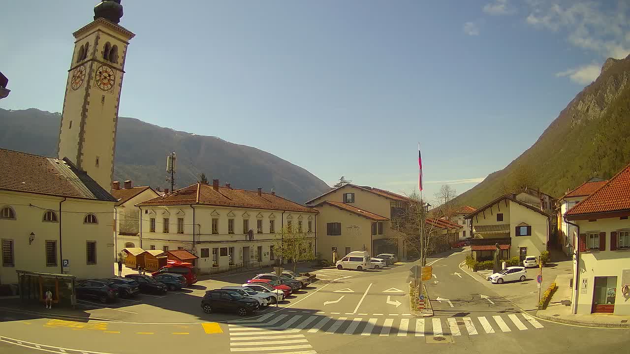 Webcam en direct du centre-ville de Kobarid – Vallée de la Soča – Slovénie