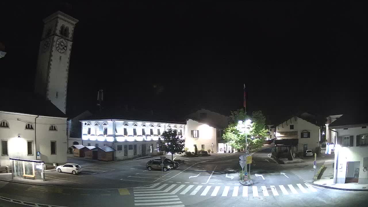Web kamera uživo Centar grada Kobarida – dolina Soče – Slovenija