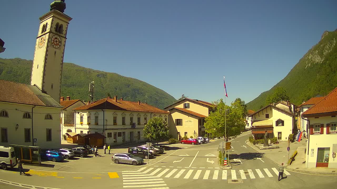 Webcam en direct du centre-ville de Kobarid – Vallée de la Soča – Slovénie