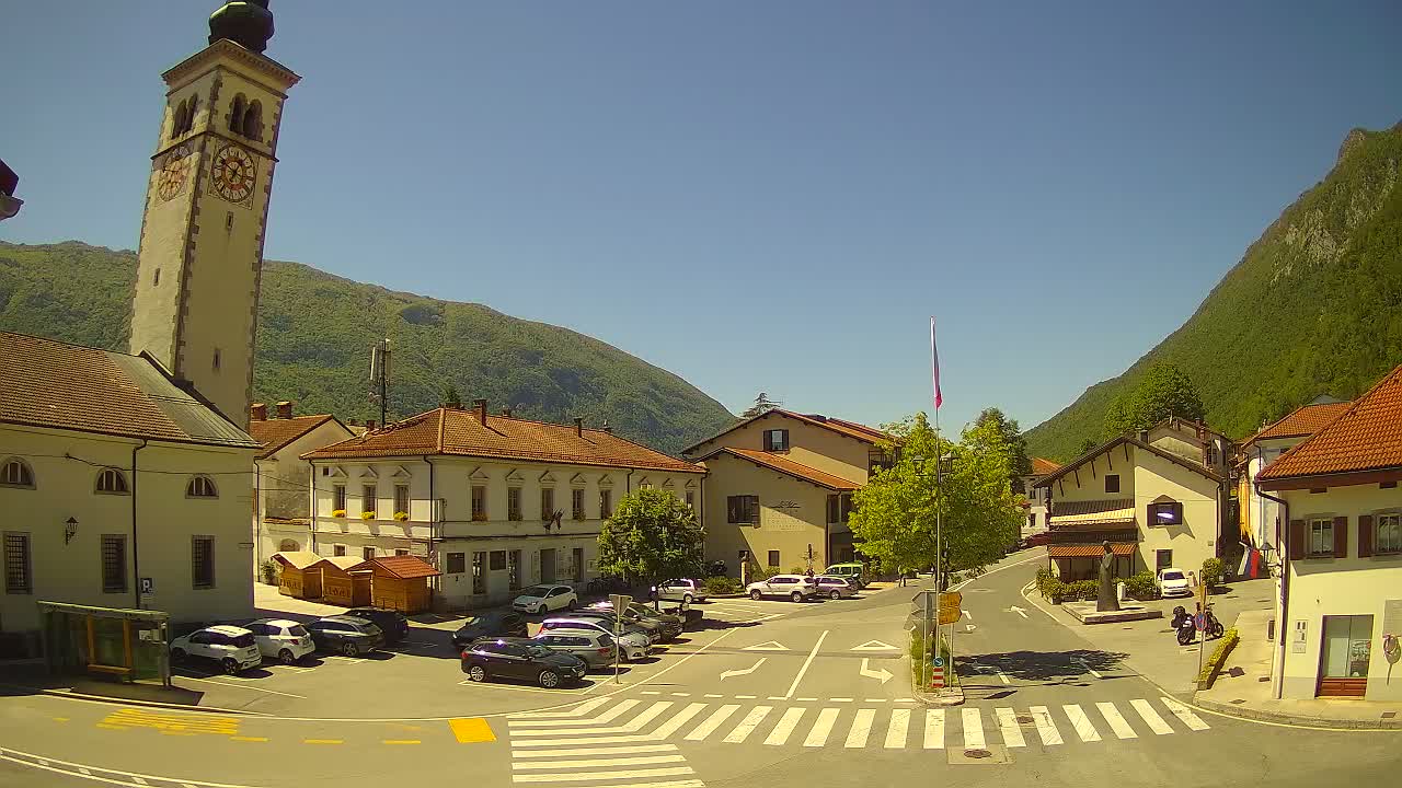 Live webcam Kobarid city center – Soča valley – Slovenia