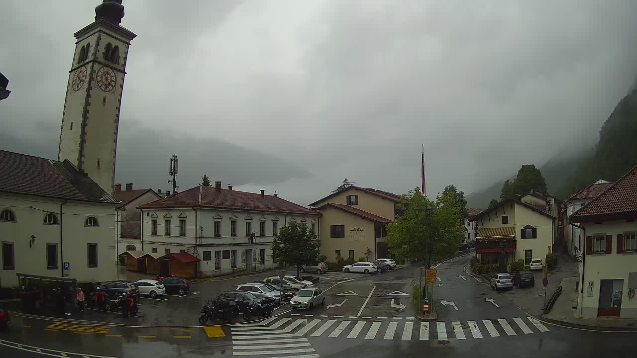 Webcam en direct du centre-ville de Kobarid – Vallée de la Soča – Slovénie