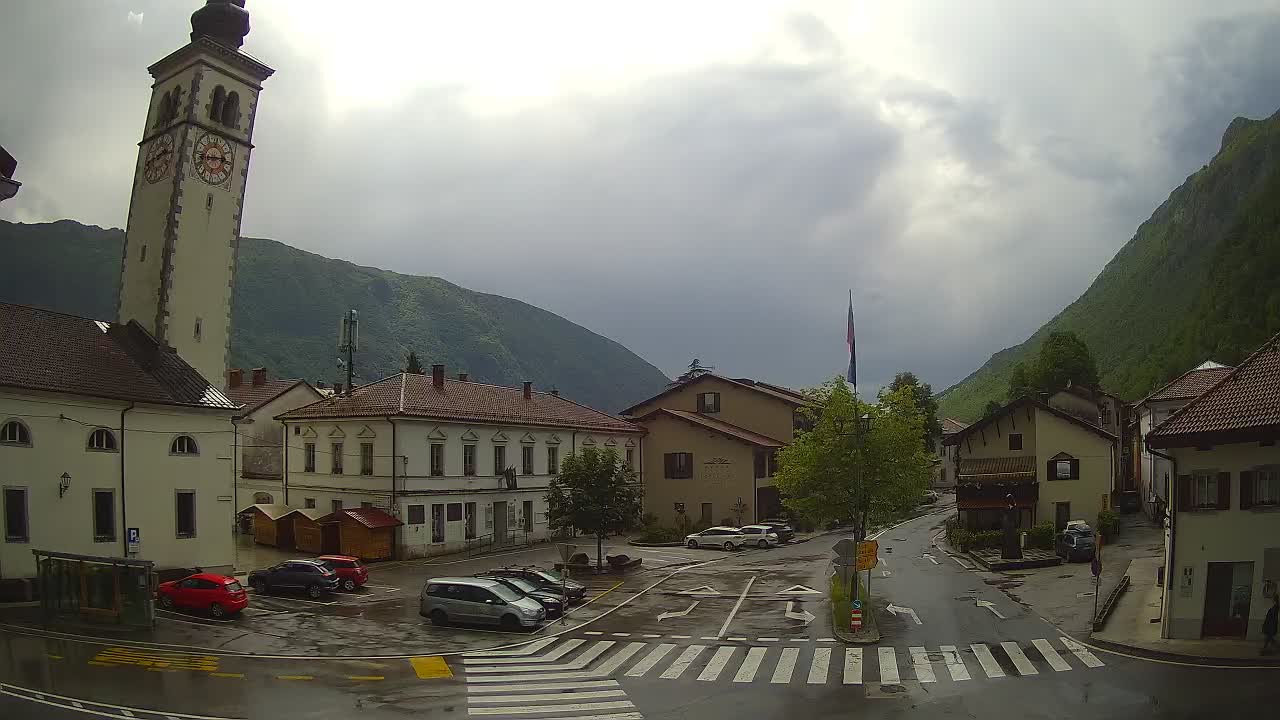 Webcam en direct du centre-ville de Kobarid – Vallée de la Soča – Slovénie