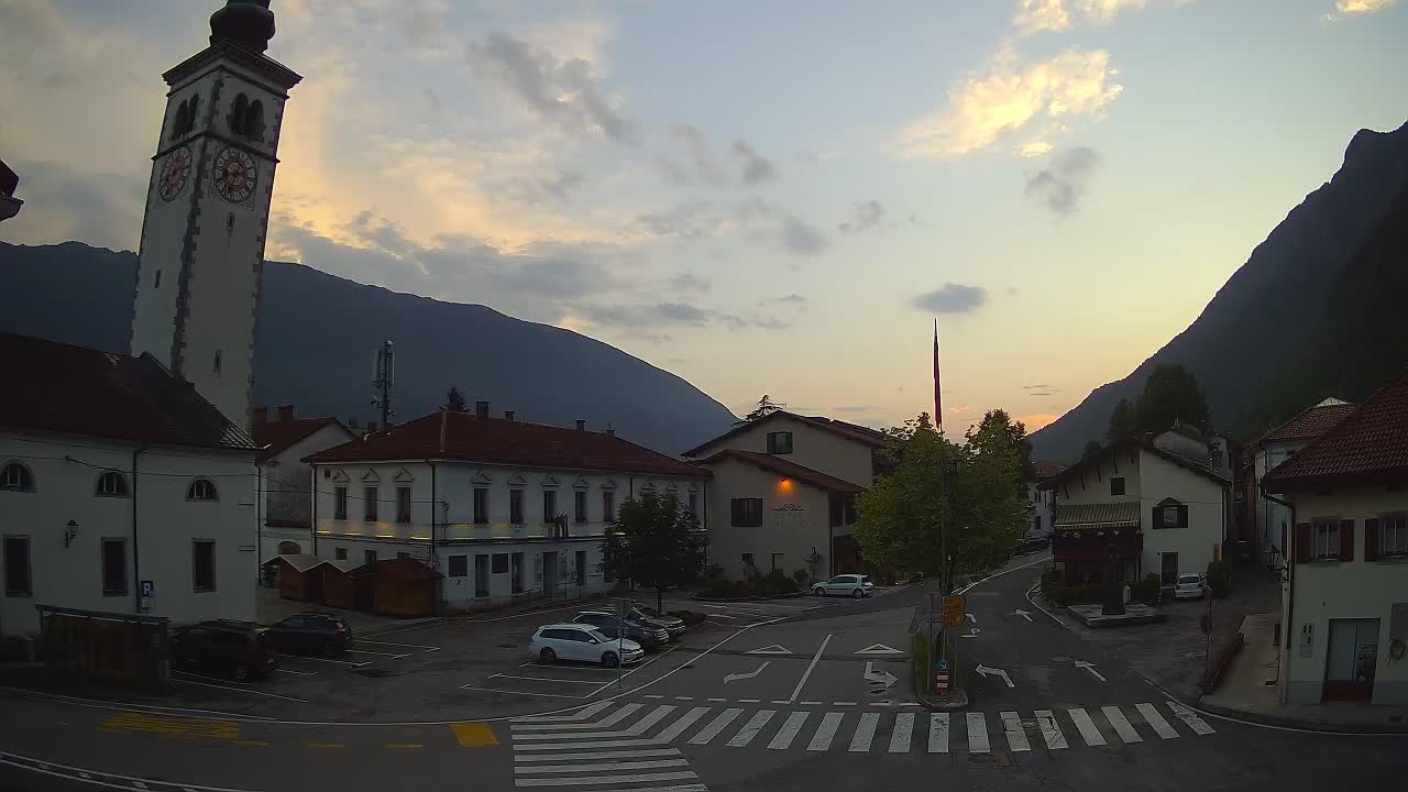 Live webcam Kobarid – Caporetto centro città – Valle dell’Isonzo – Slovenia