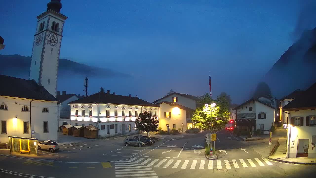 Live-Webcam Stadtzentrum von Kobarid – Soča-Tal – Slowenien