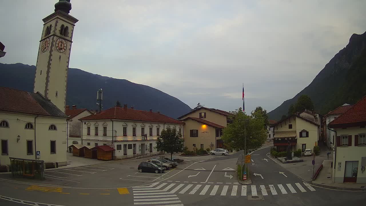 Webcam en direct du centre-ville de Kobarid – Vallée de la Soča – Slovénie