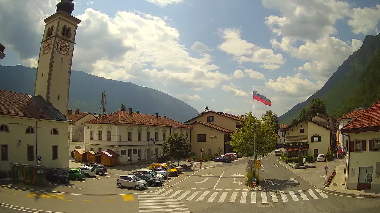 Live webcam Kobarid city center – Soča valley – Slovenia