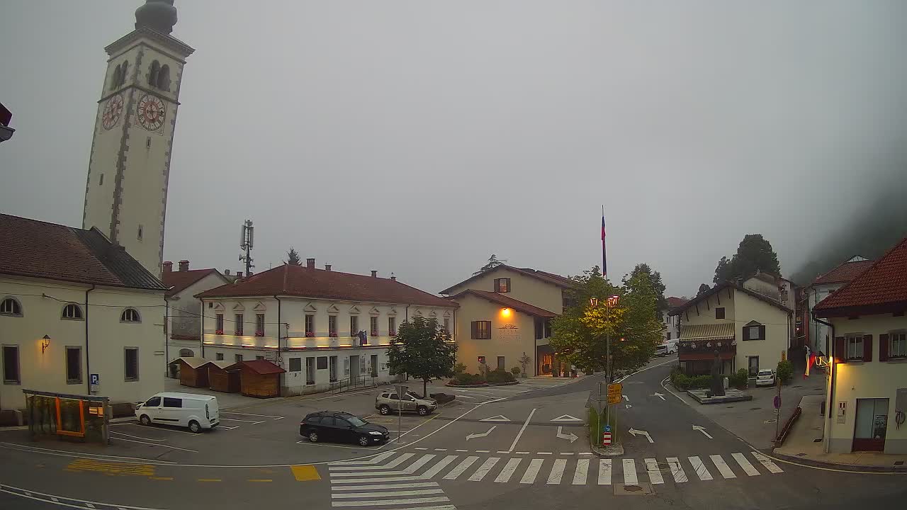 Webcam en direct du centre-ville de Kobarid – Vallée de la Soča – Slovénie