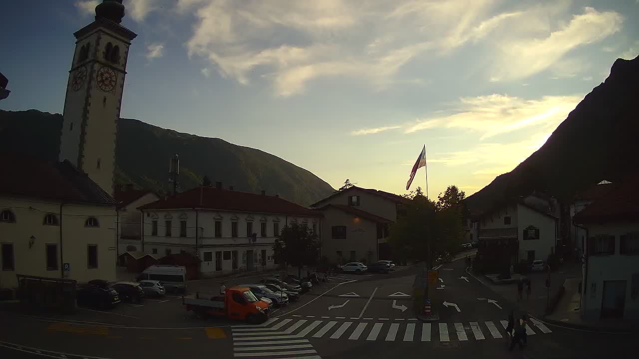 Live webcam Kobarid – Caporetto centro città – Valle dell’Isonzo – Slovenia