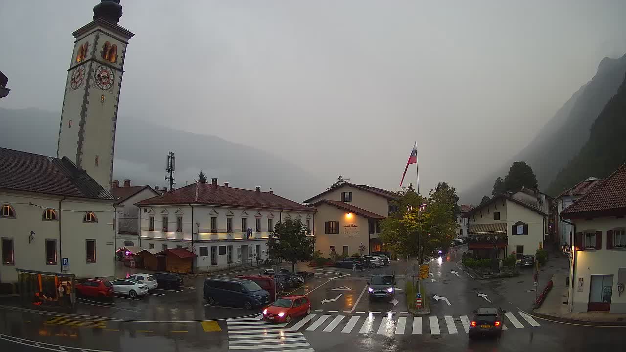 Webcam en direct du centre-ville de Kobarid – Vallée de la Soča – Slovénie