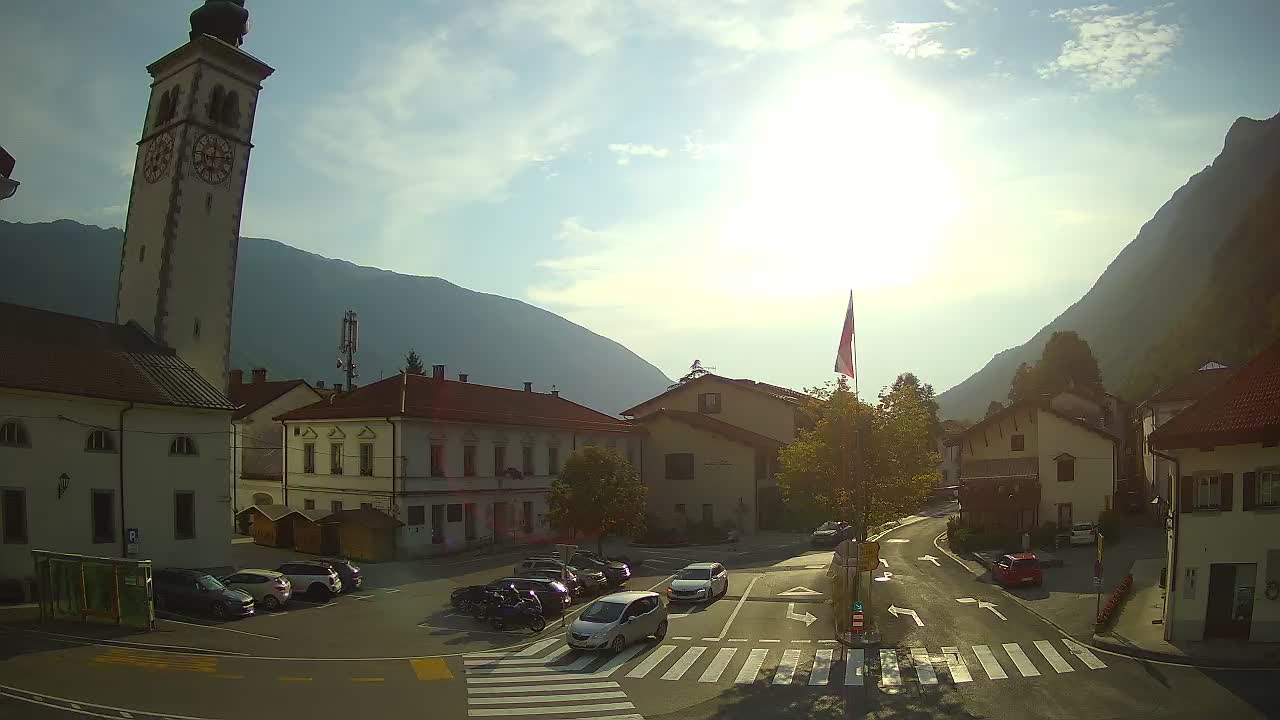 Webcam en direct du centre-ville de Kobarid – Vallée de la Soča – Slovénie