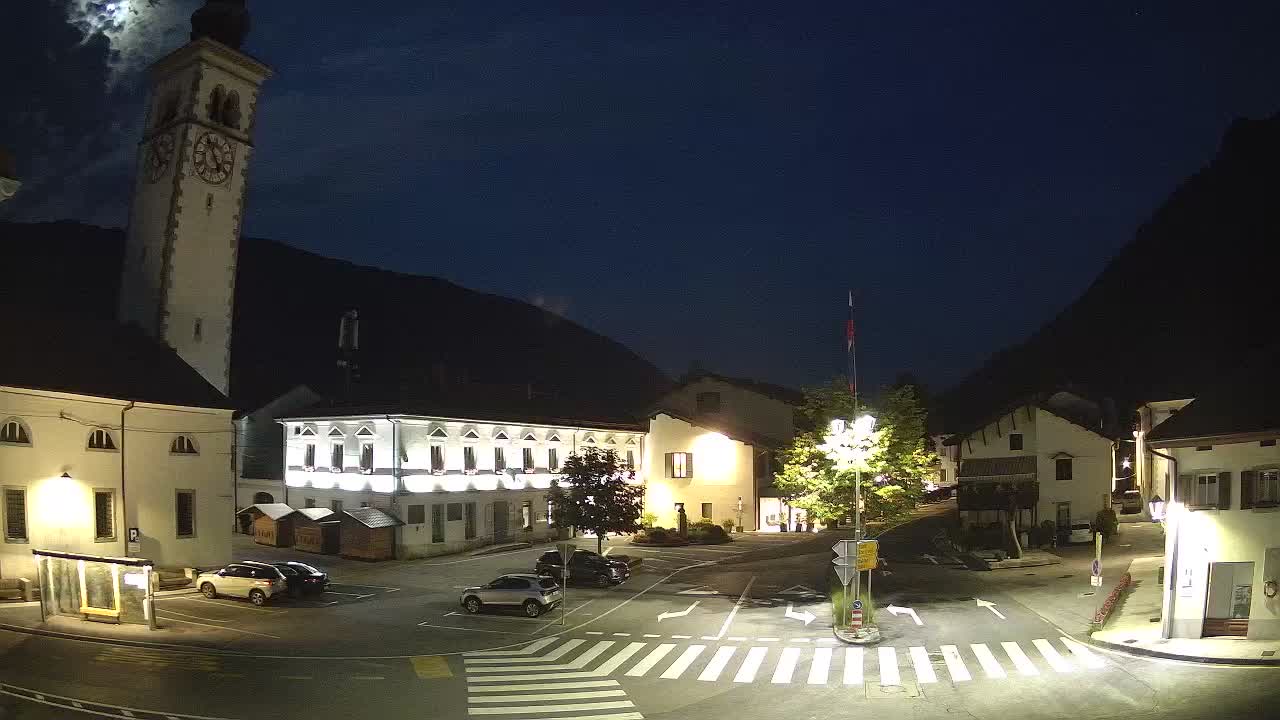 Live-Webcam Stadtzentrum von Kobarid – Soča-Tal – Slowenien