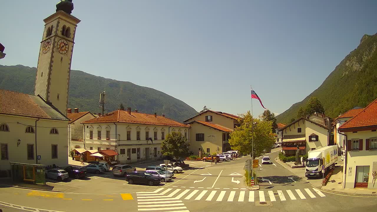 Live webcam Kobarid city center – Soča valley – Slovenia