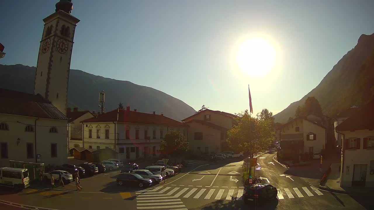 Webcam en direct du centre-ville de Kobarid – Vallée de la Soča – Slovénie