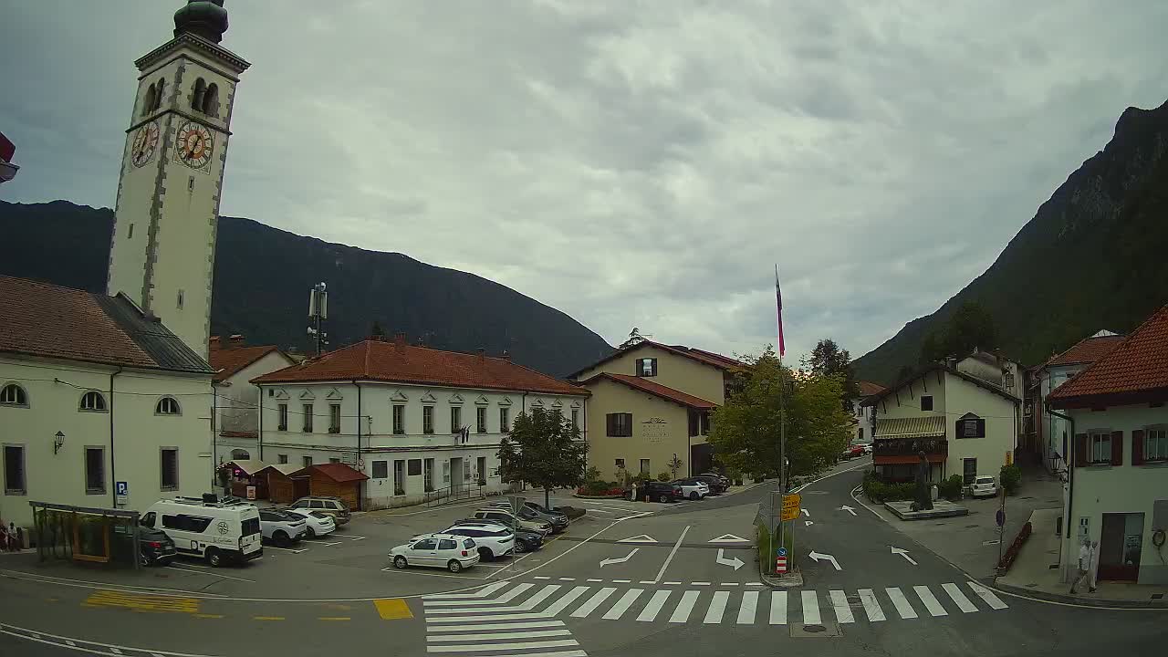 Live webcam Kobarid – Caporetto centro città – Valle dell’Isonzo – Slovenia