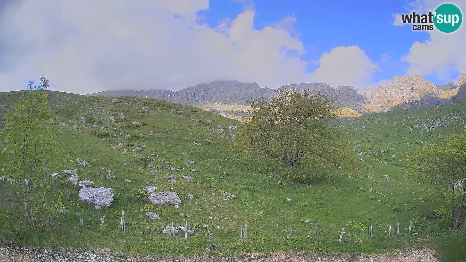 Webcam Krn – Planina Kuhinja ( Plateau Kuhinja ) – Kobarid – Slovenia