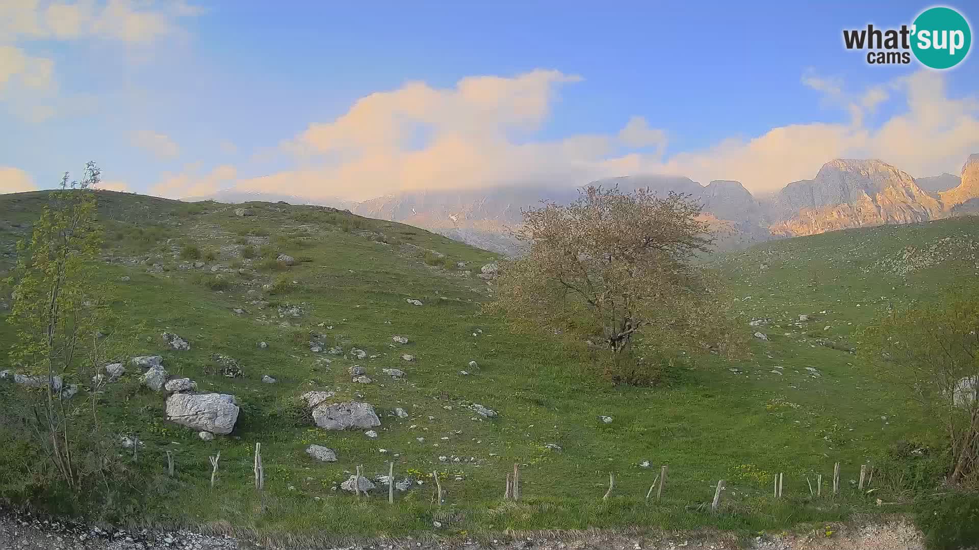 Webcam Krn – Planina Kuhinja ( Plateau Kuhinja ) – Kobarid – Slovenia