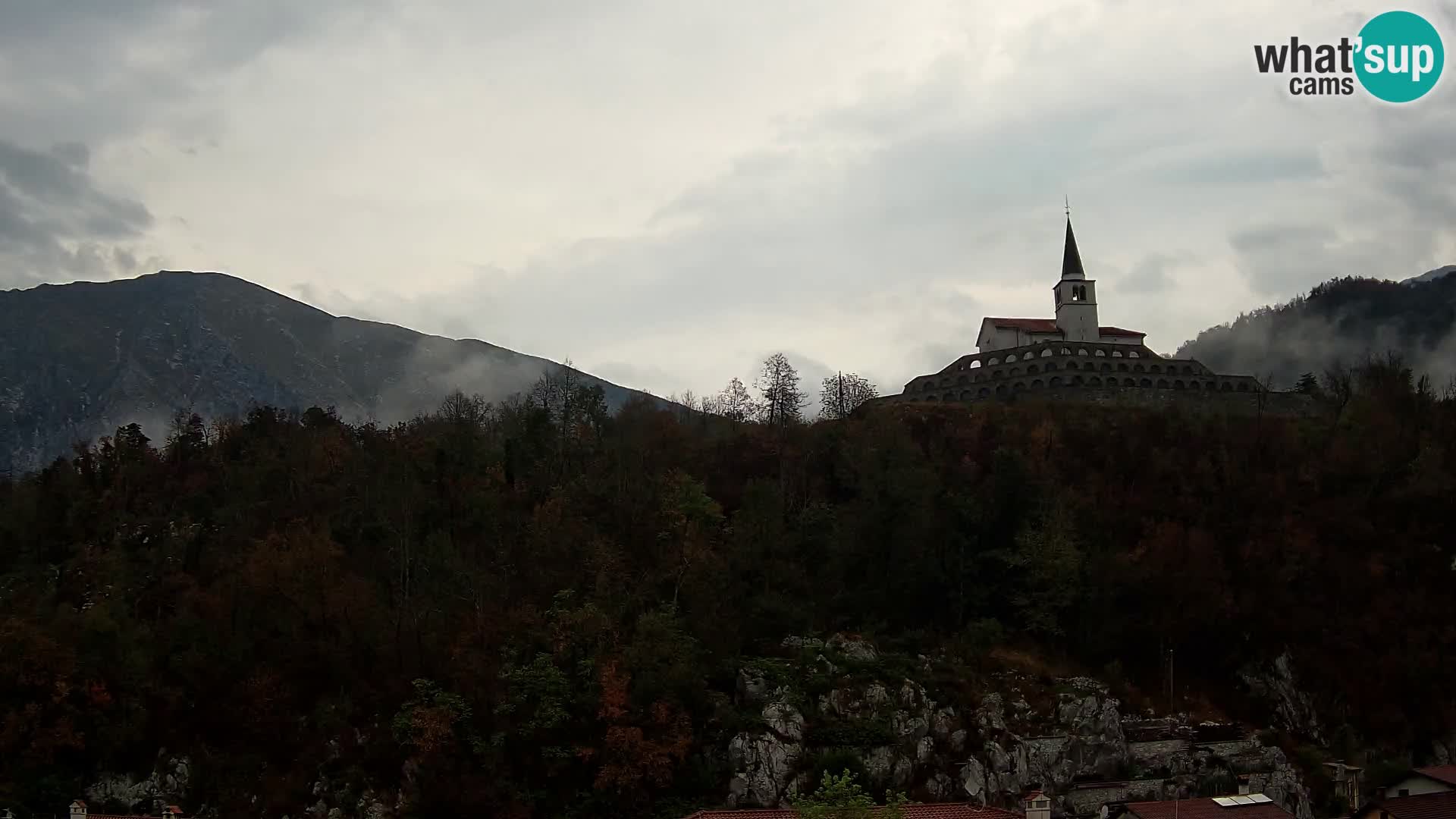 Caporetto webcam – Veduta dell’Ossario della prima guerra mondiale