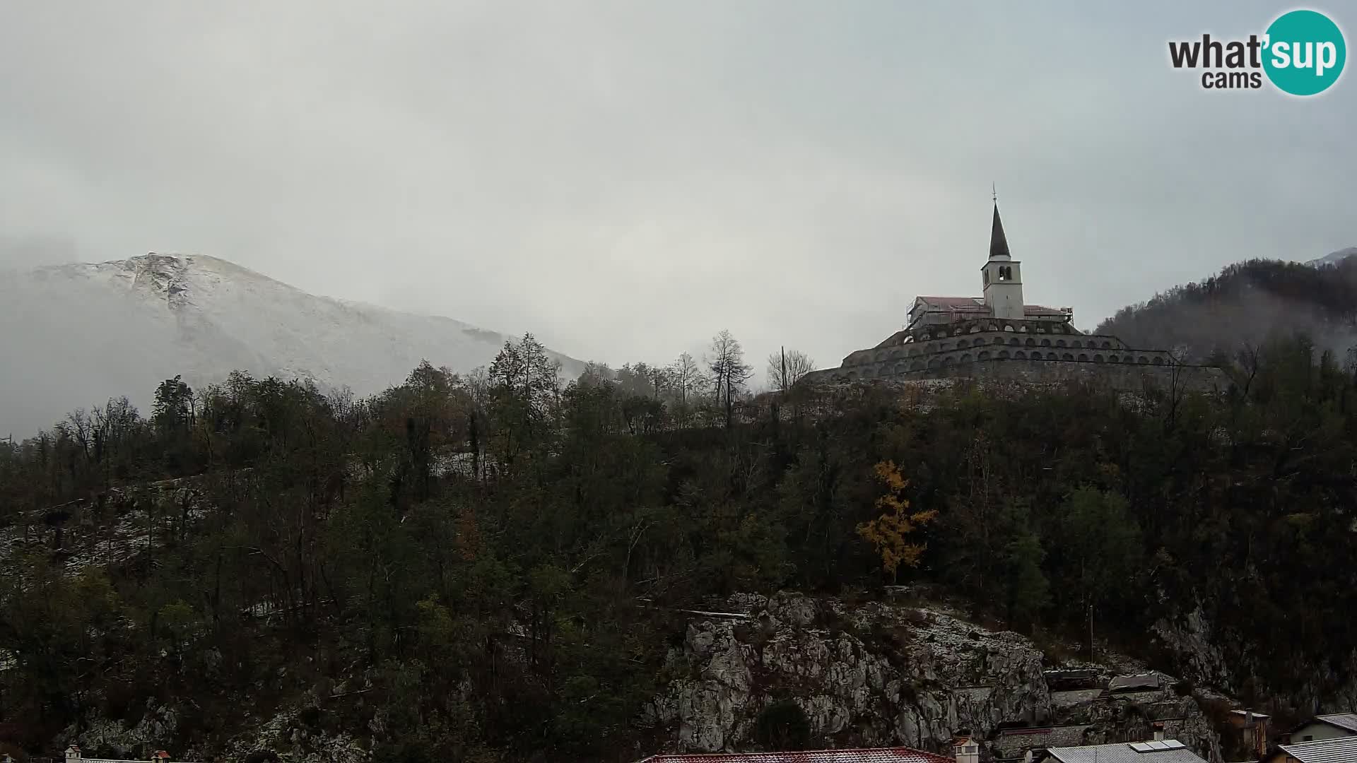 Caporetto webcam – Veduta dell’Ossario della prima guerra mondiale