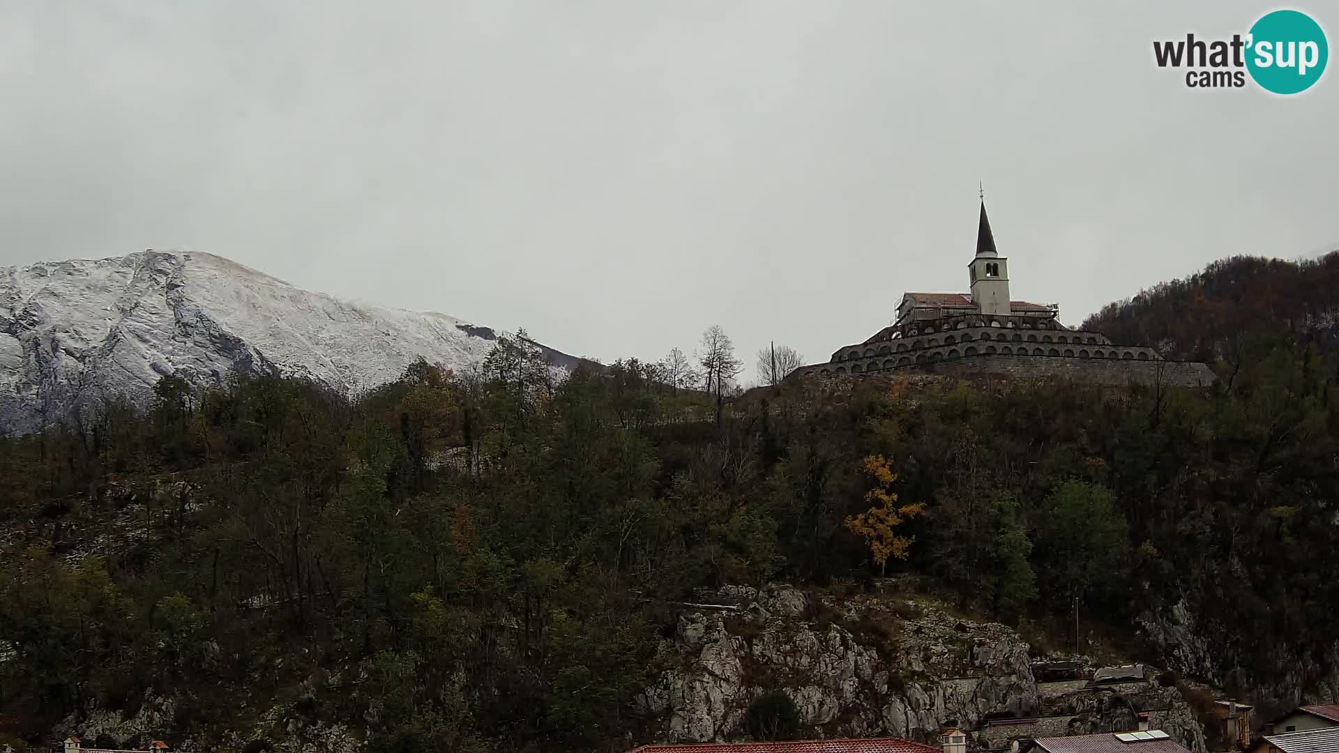 Caporetto webcam – Veduta dell’Ossario della prima guerra mondiale