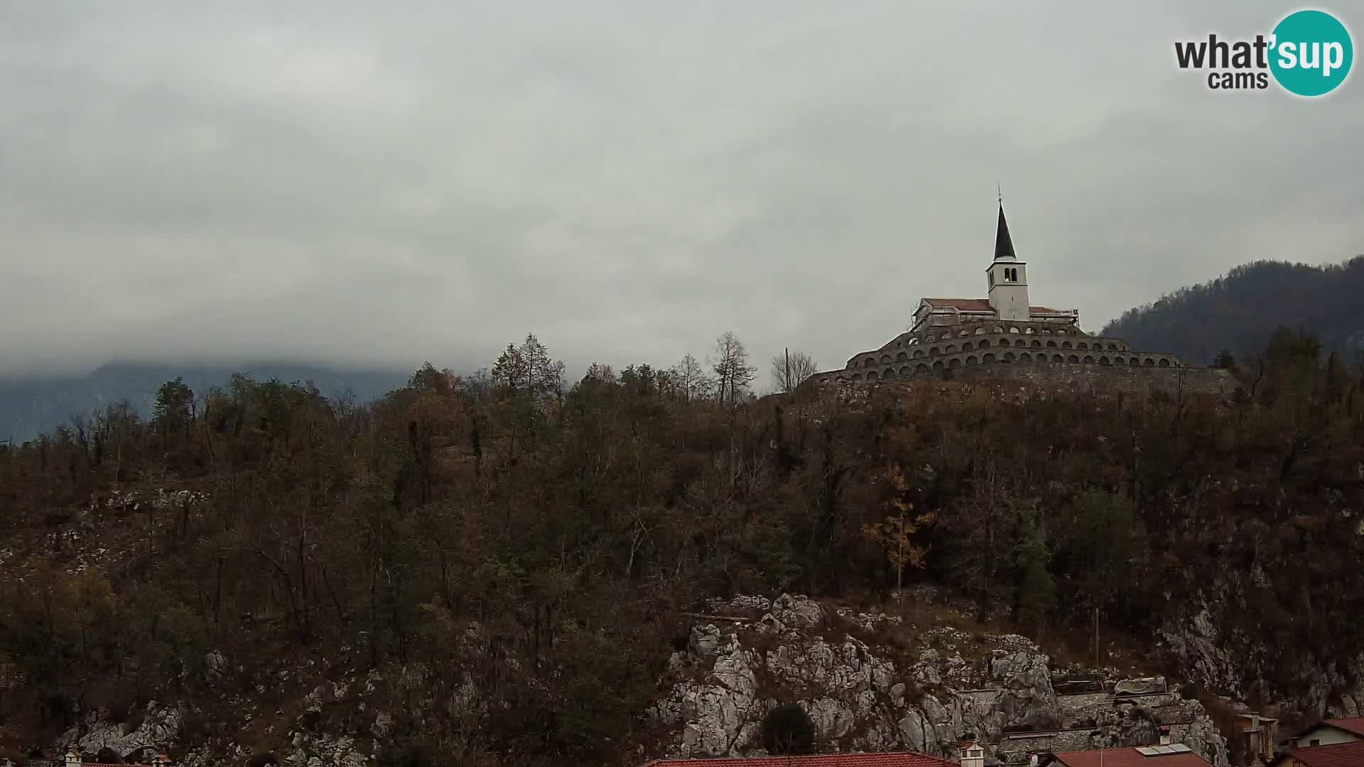 Caporetto webcam – Veduta dell’Ossario della prima guerra mondiale