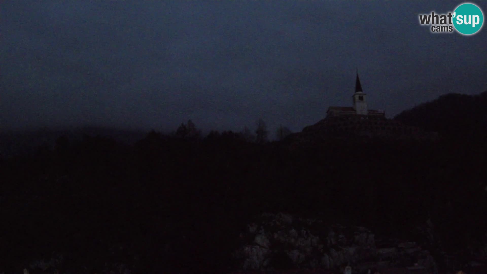 Kobarid-Webcam – Blick auf das Beinhaus aus dem 1. Weltkrieg