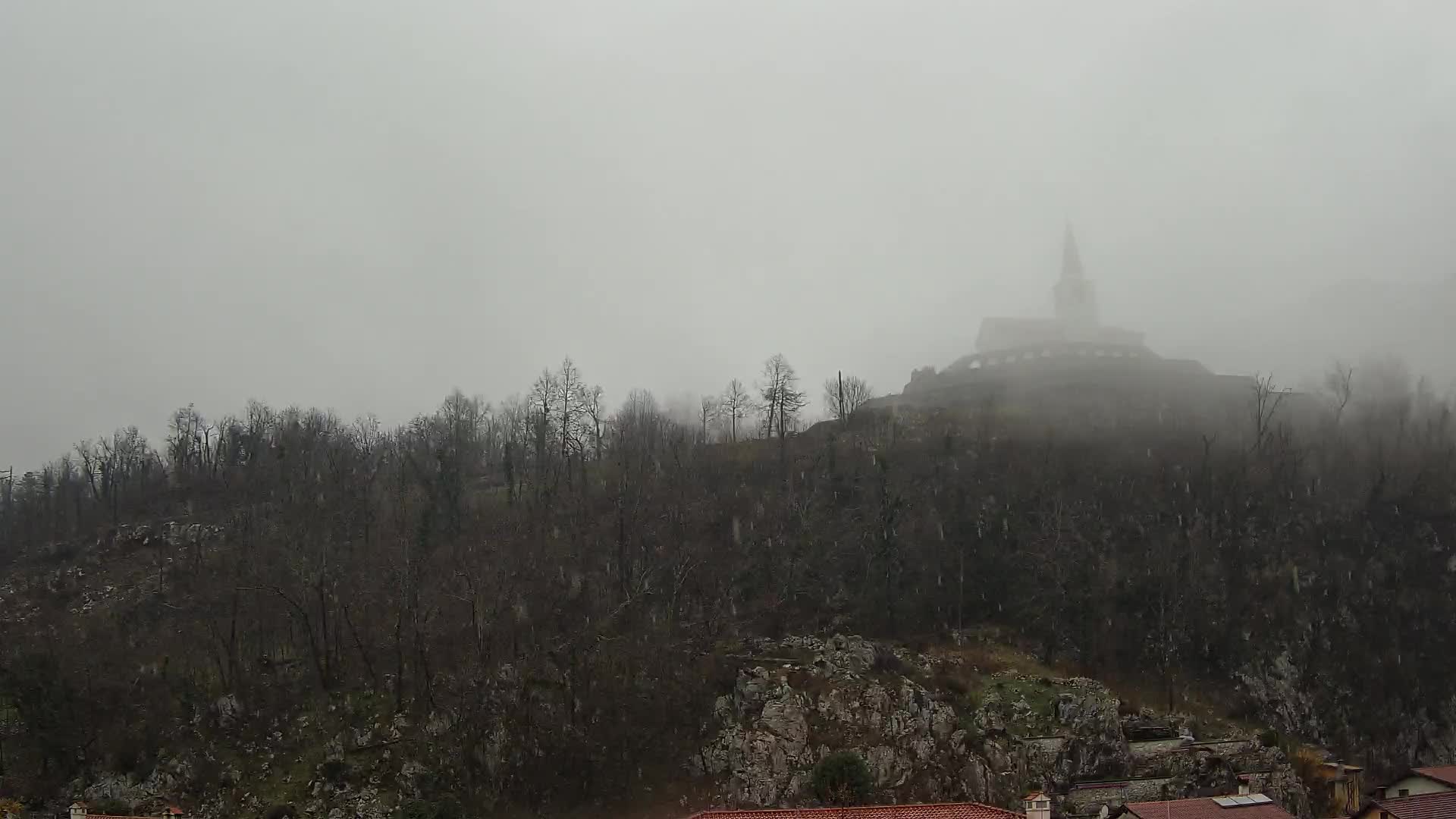 Kobarid webcam – View to Charnel House from 1st world war