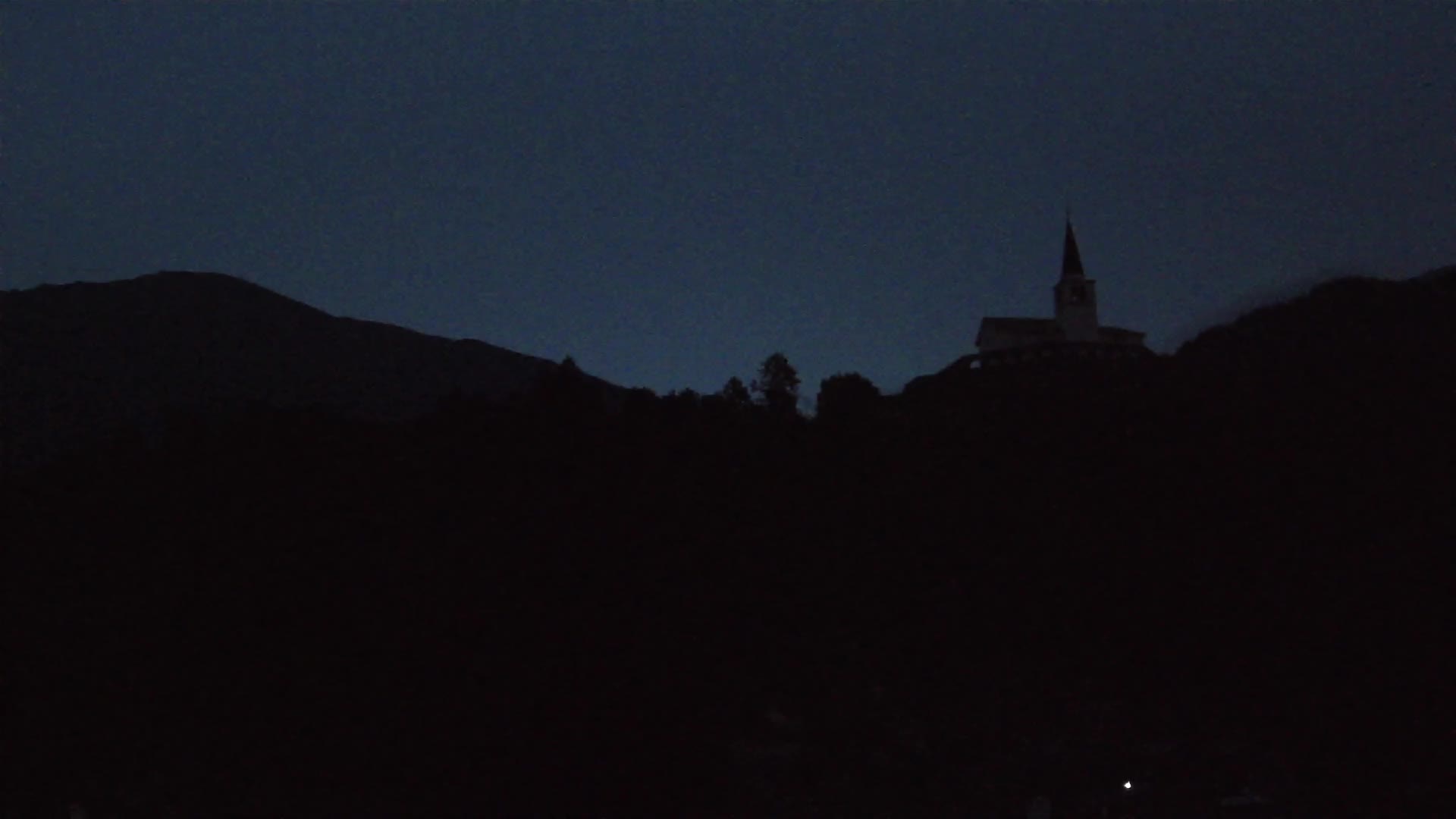 Kobarid webcam – View to Charnel House from 1st world war