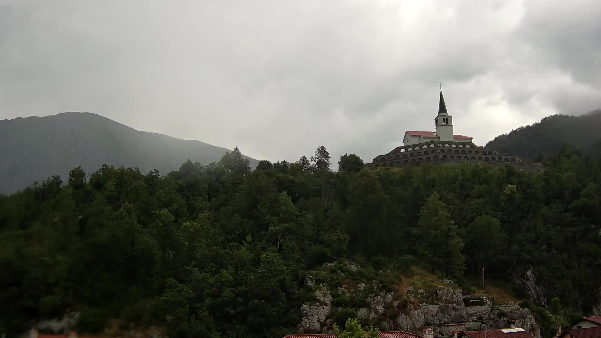 Caporetto webcam – Veduta dell’Ossario della prima guerra mondiale