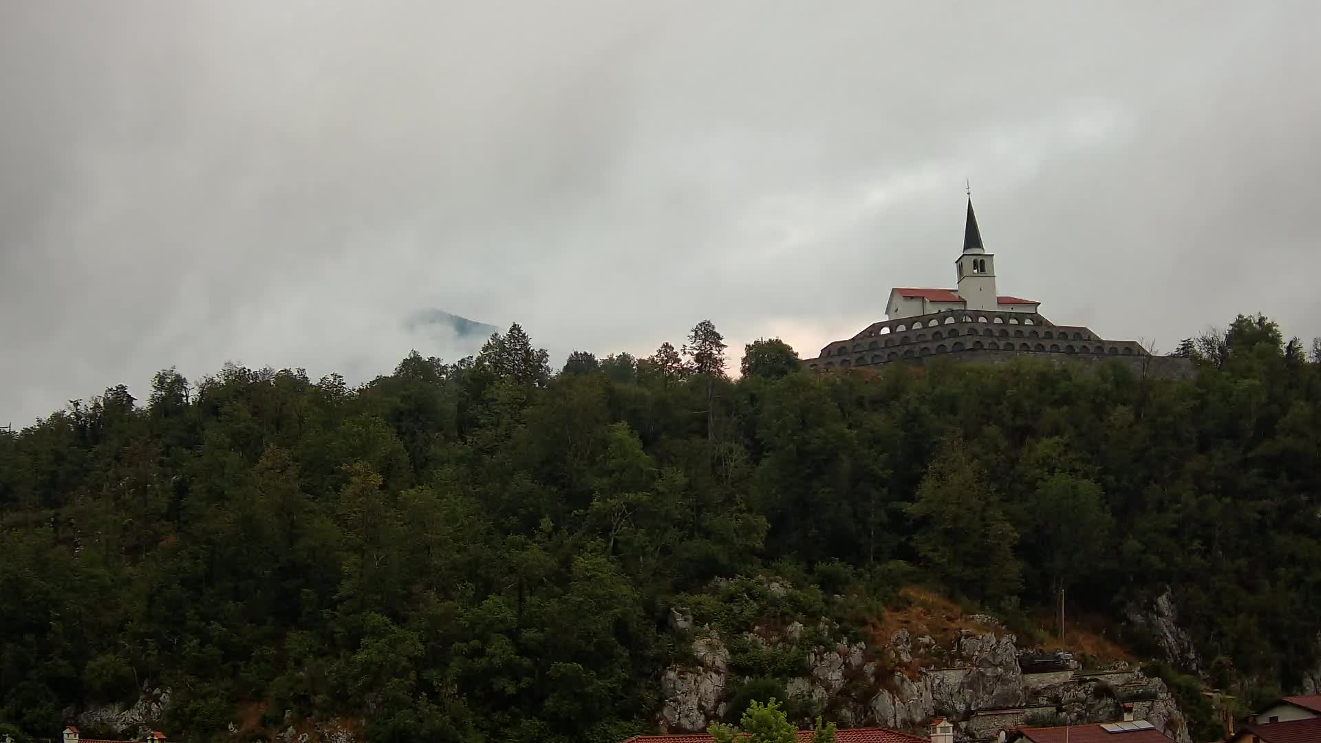 Caporetto webcam – Veduta dell’Ossario della prima guerra mondiale