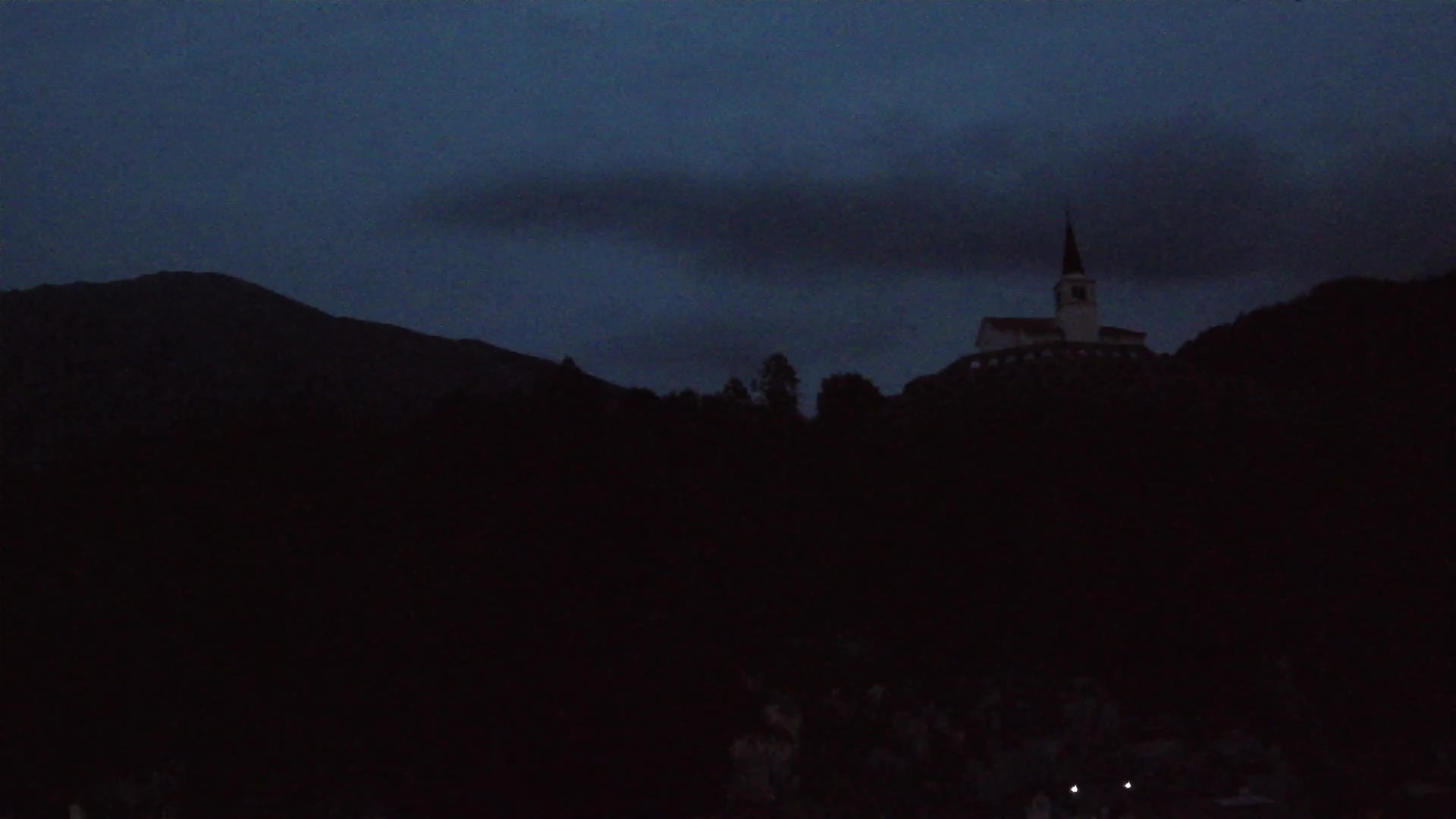 Kobarid webcam – View to Charnel House from 1st world war