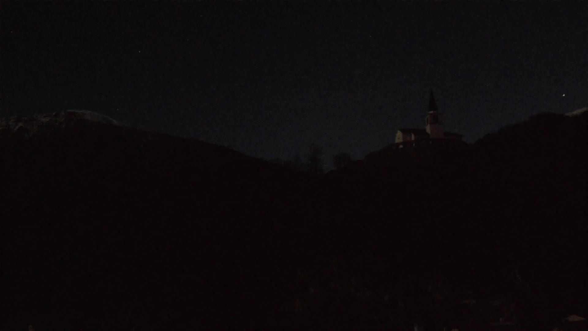 Kobarid Spletna kmera – Pogled na kostnico iz 1. svetovne vojne