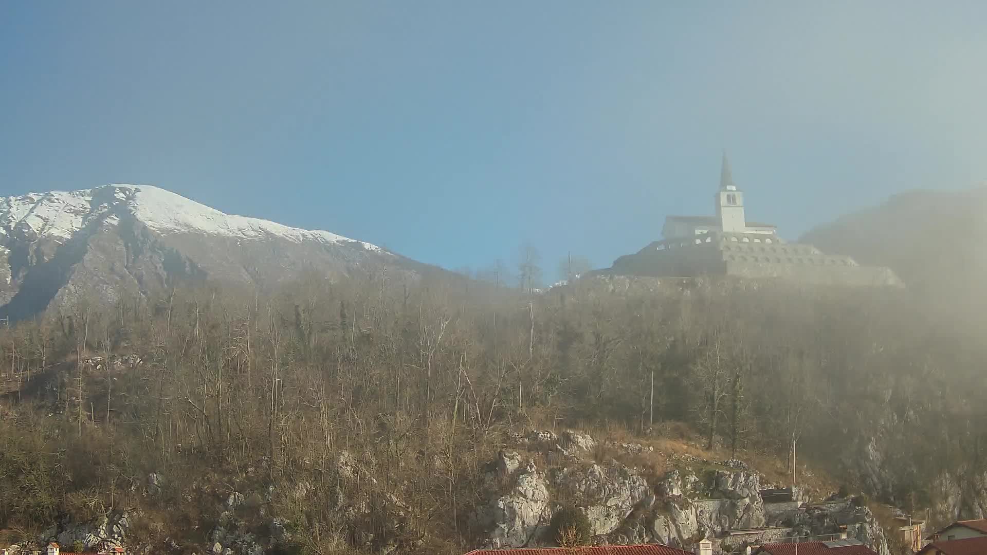 Caporetto webcam – Veduta dell’Ossario della prima guerra mondiale
