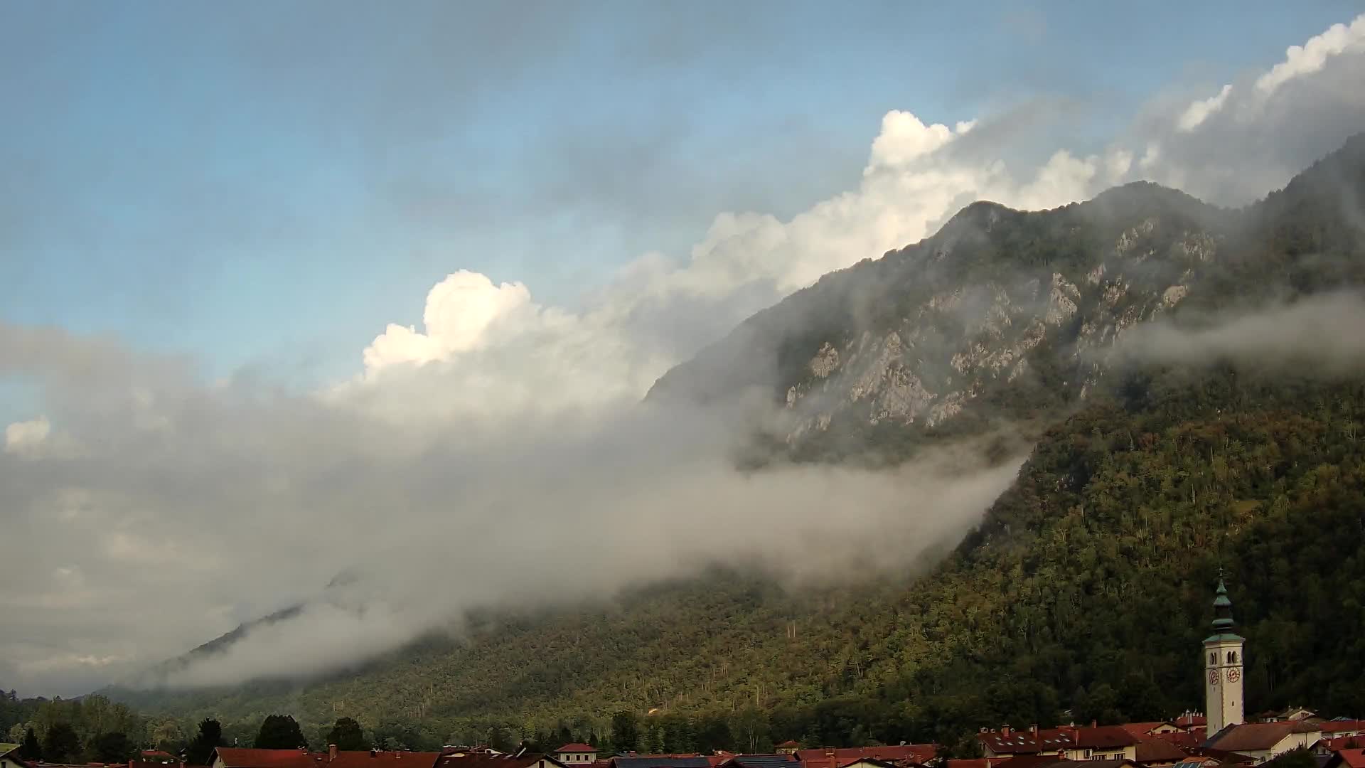 Caporetto webcam – Veduta dell’Ossario della prima guerra mondiale