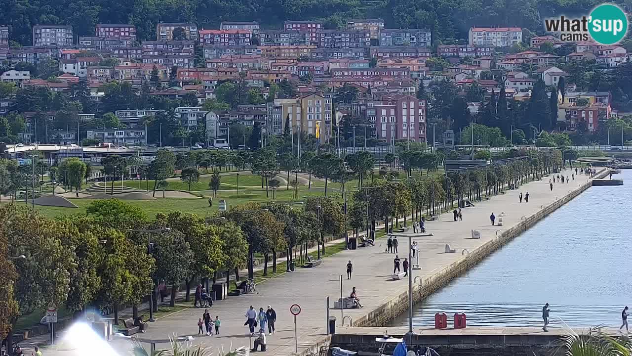 Spletna kamera Koper – Panorama na marino in promenado s Hotela Grand Koper