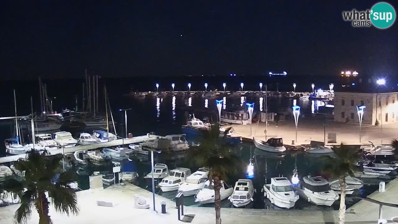 Webcam Koper – Panorama de la marina et de la promenade depuis le Grand Hotel Koper