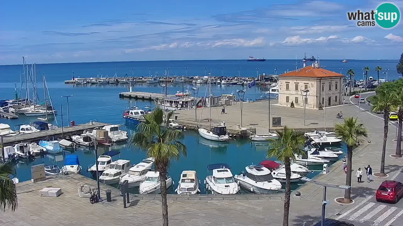 Web kamera Koper – marina i promenada – hotel Grand Koper