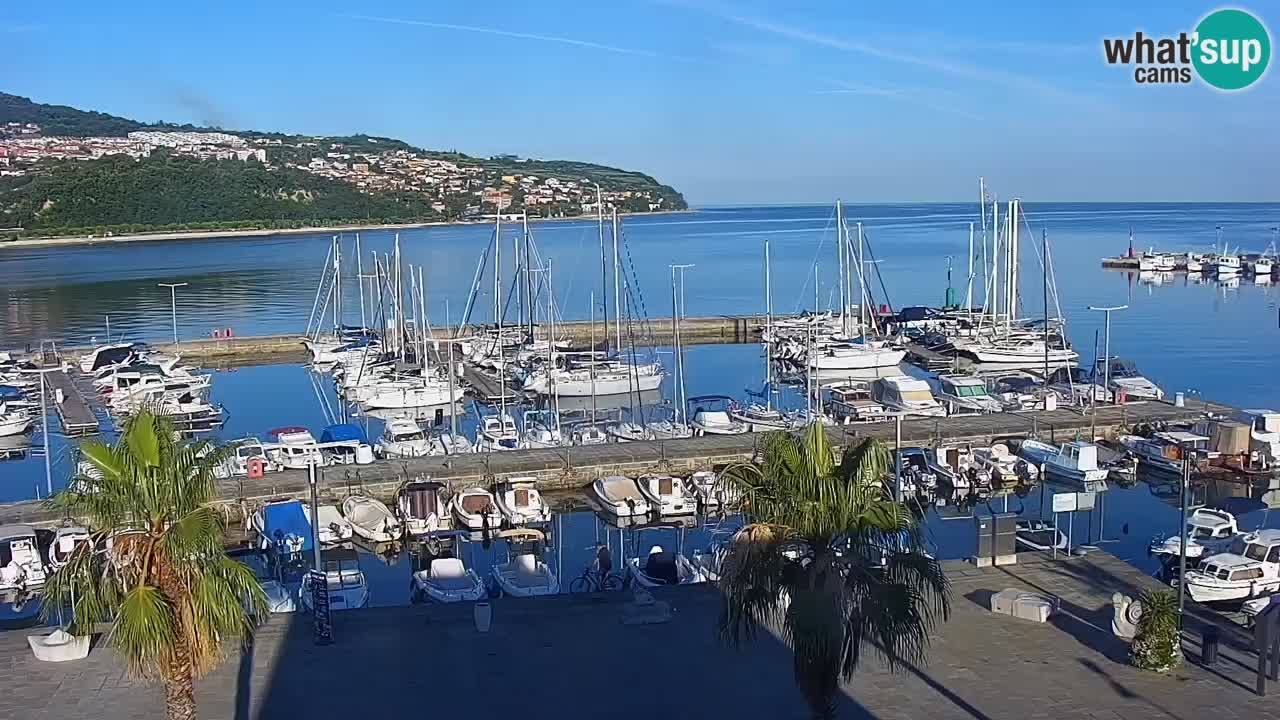 Spletna kamera Luka Koper v živo – Potniški terminal in tovorno pristanišče – Slovenija