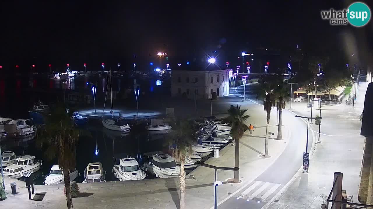 Webcam Koper – Panorama of the marina and promenade from the Grand Hotel Koper