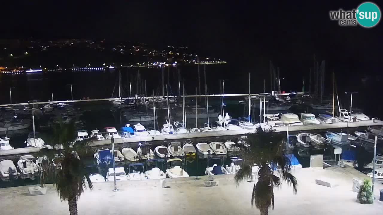 Camera en vivo Koper – puerto deportivo y paseo marítimo desde el Hotel Grand Koper