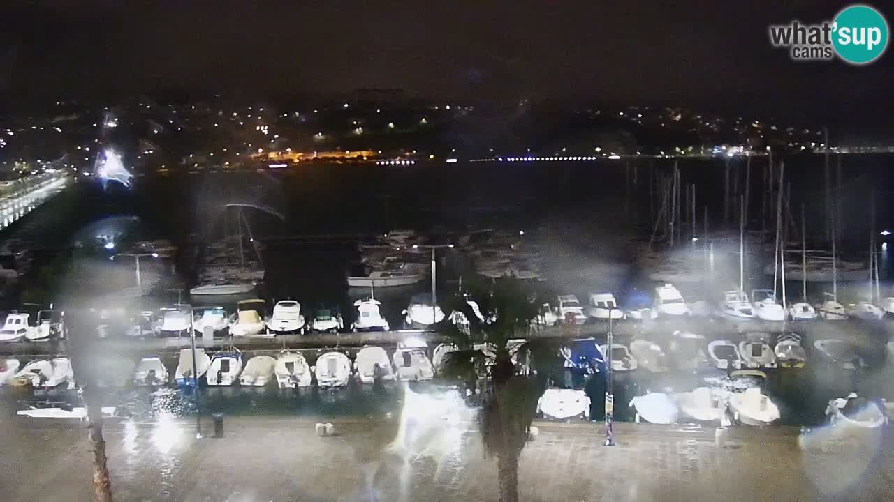 Camera en vivo Koper – puerto deportivo y paseo marítimo desde el Hotel Grand Koper