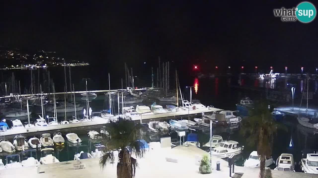 Webcam Koper – Panorama of the marina and promenade from the Grand Hotel Koper