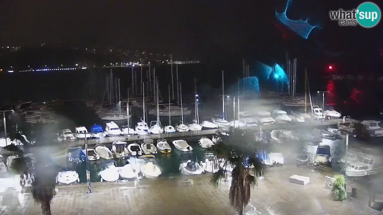 Webcam en direct du port de Koper – port de croisière et de fret – Slovénie