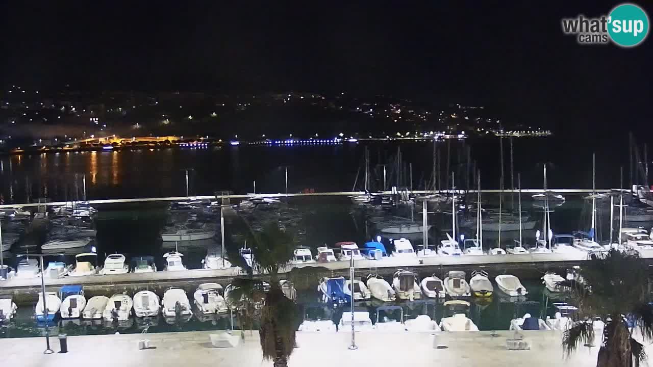 Webcam en direct du port de Koper – port de croisière et de fret – Slovénie