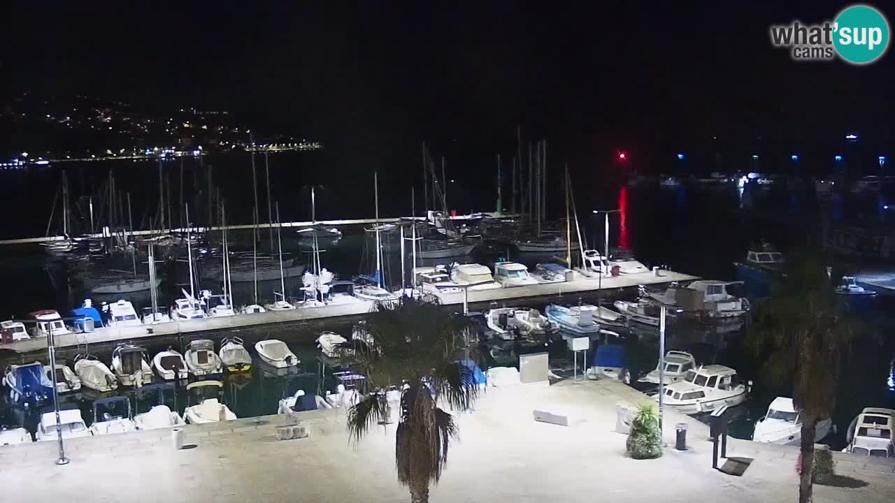 Webcam Koper – Panorama de la marina et de la promenade depuis le Grand Hotel Koper