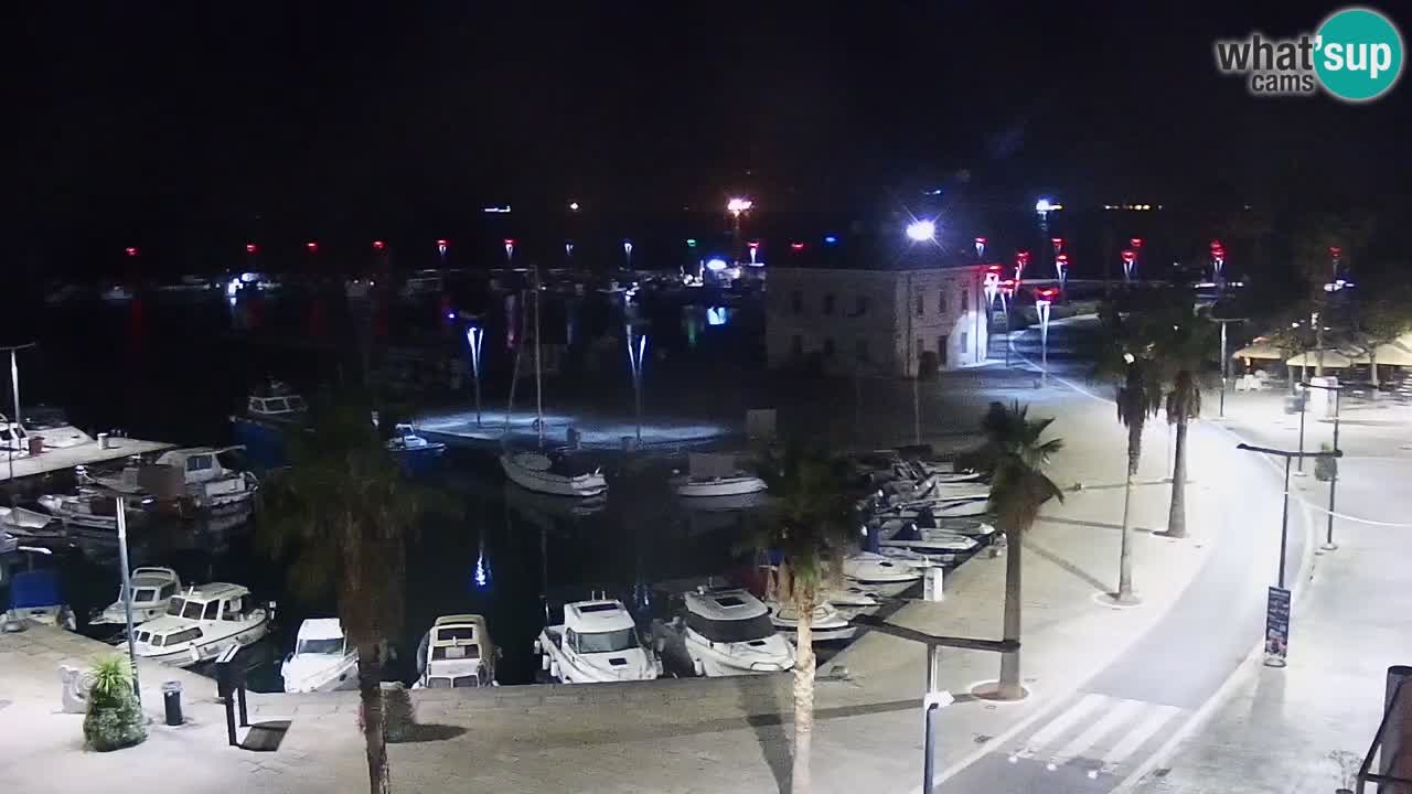 Webcam Koper – Panorama des Jachthafens und der Promenade vom Hotel Grand Koper