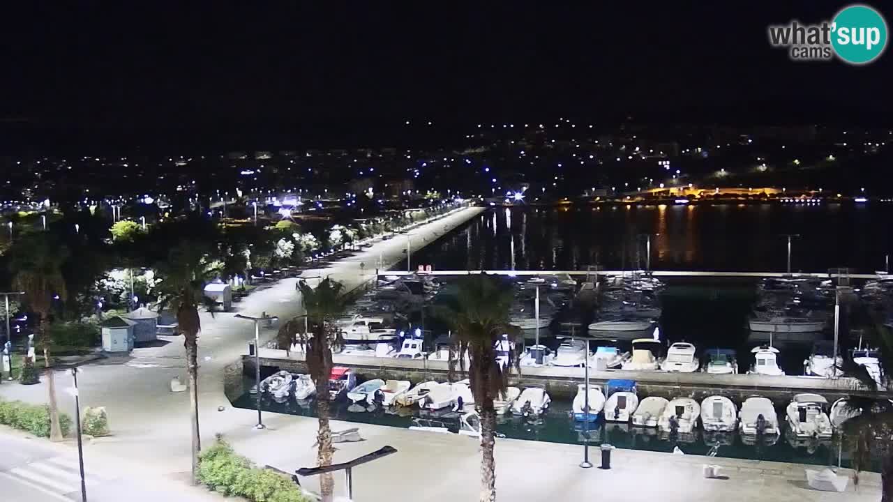 Webcam Koper – Panorama de la marina et de la promenade depuis le Grand Hotel Koper