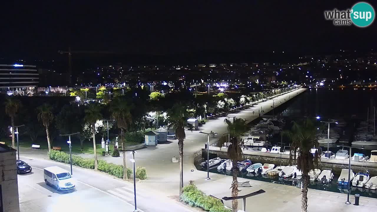 Spletna kamera Koper – Panorama na marino in promenado s Hotela Grand Koper