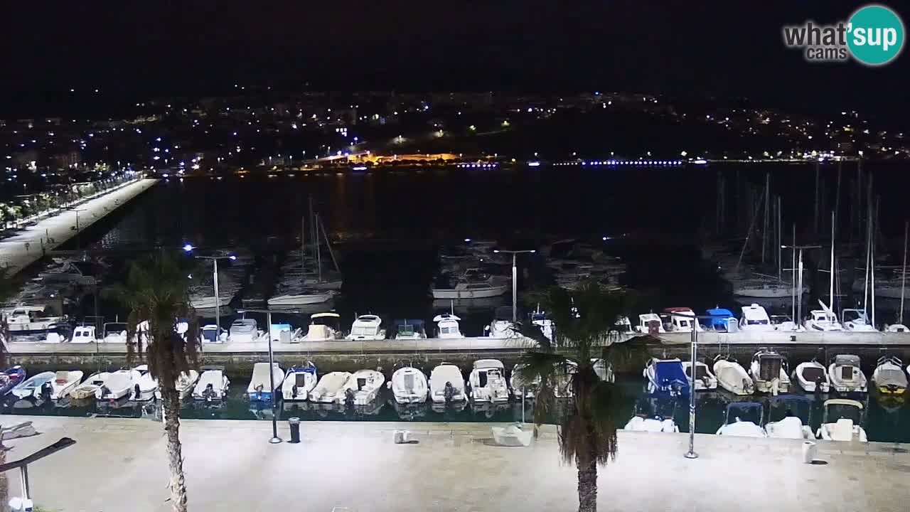 Camera en vivo Koper – puerto deportivo y paseo marítimo desde el Hotel Grand Koper